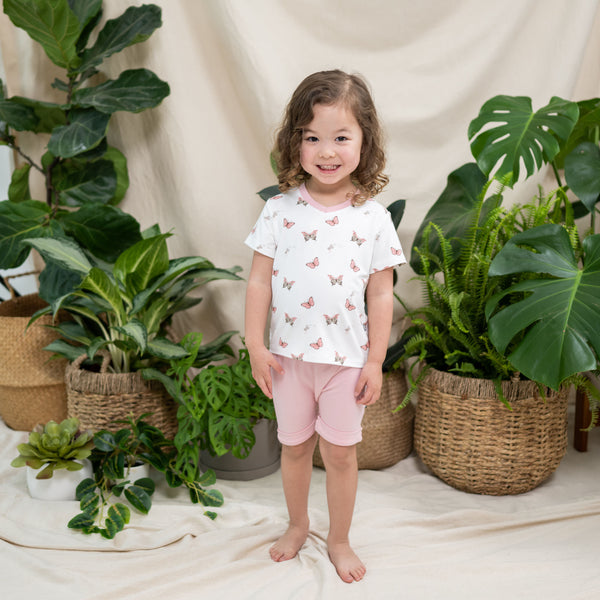 toddler butterfly v-neck