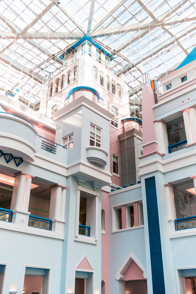Inside of Cook Children's Medical Center featuring their "fairytale" inspired architecture 