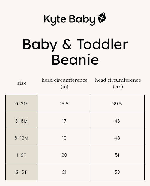 baby and toddler size chart