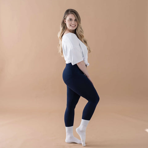 woman wearing kyte baby leggings