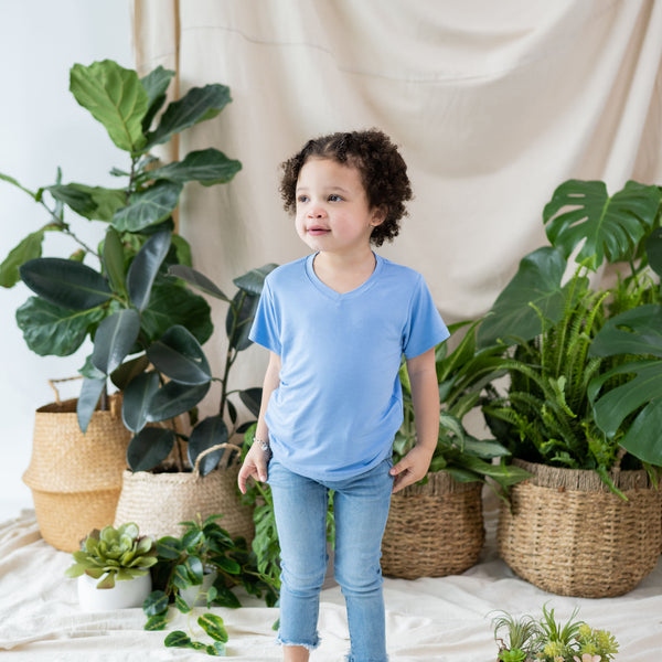 periwinkle v-neck toddler