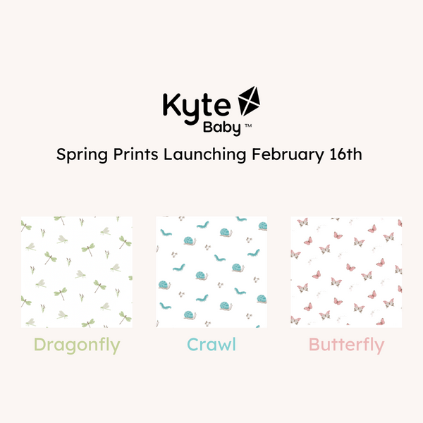 Swatches of Kyte Baby's 2023 Spring Collection