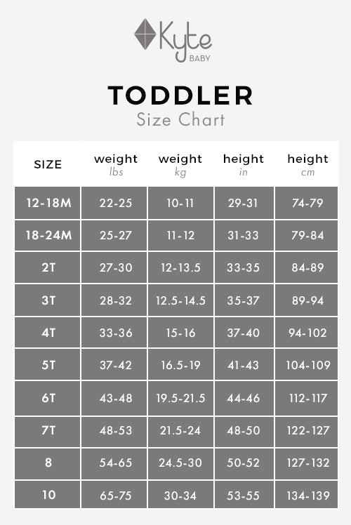 Toddler Size Chart