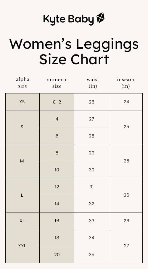 Printify Women's Spandex Leggings Size Chart - Etsy