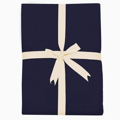 kyte baby adult quilted blanket in Navy