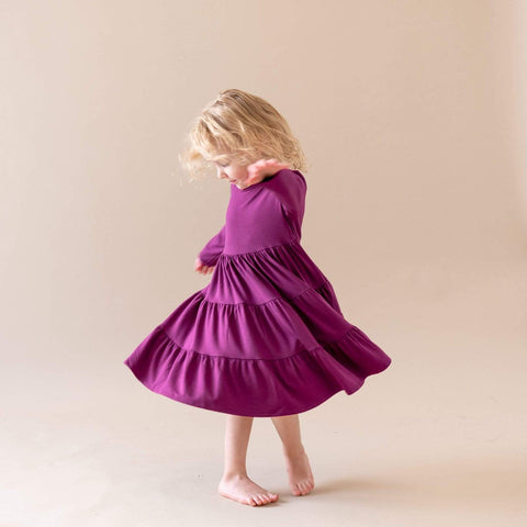 kyte baby toddler twirl dress in dahlia