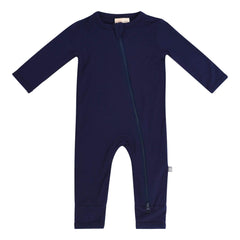 Zippered Romper in Navy