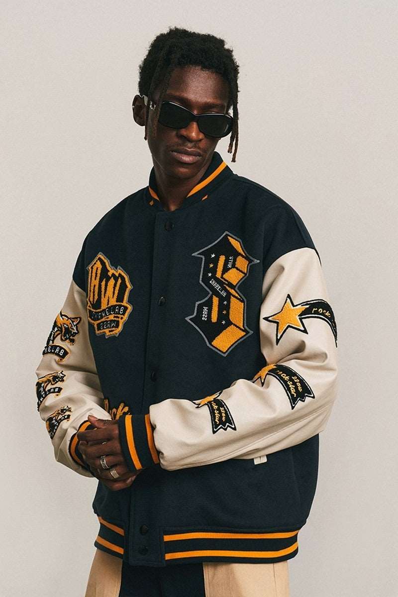 ANT Rockstar Embroidered Varsity Jacket – Copping Zone