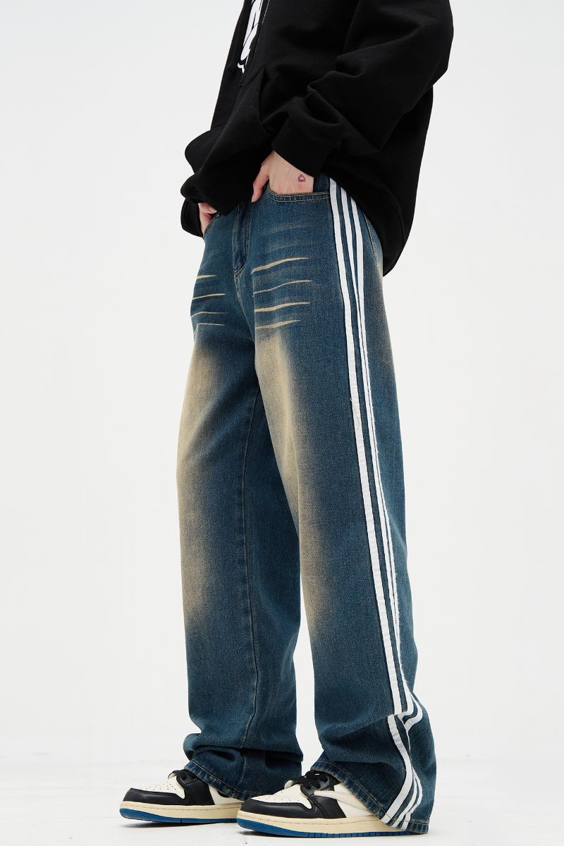 Washed Straight Loose Denim – Copping Zone