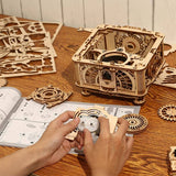 Invented in USA - Gramophone - fully functional wooden-town construction kit