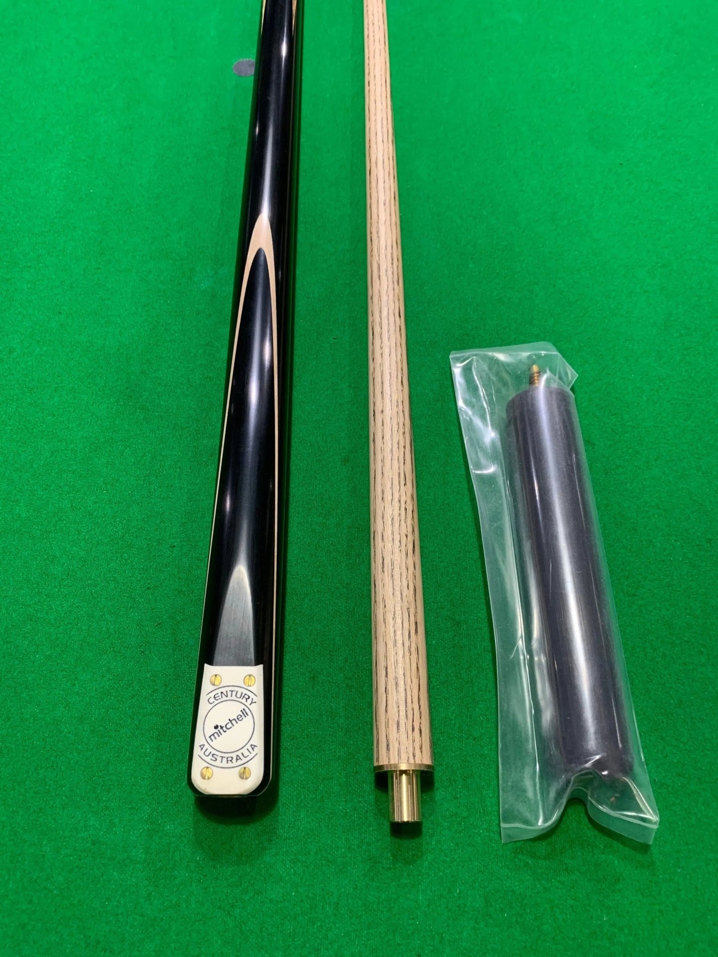 MITCHELL CENTURY 1/2 Piece Pool Snooker Billiard Ash Cue With Extension - Q-Masters