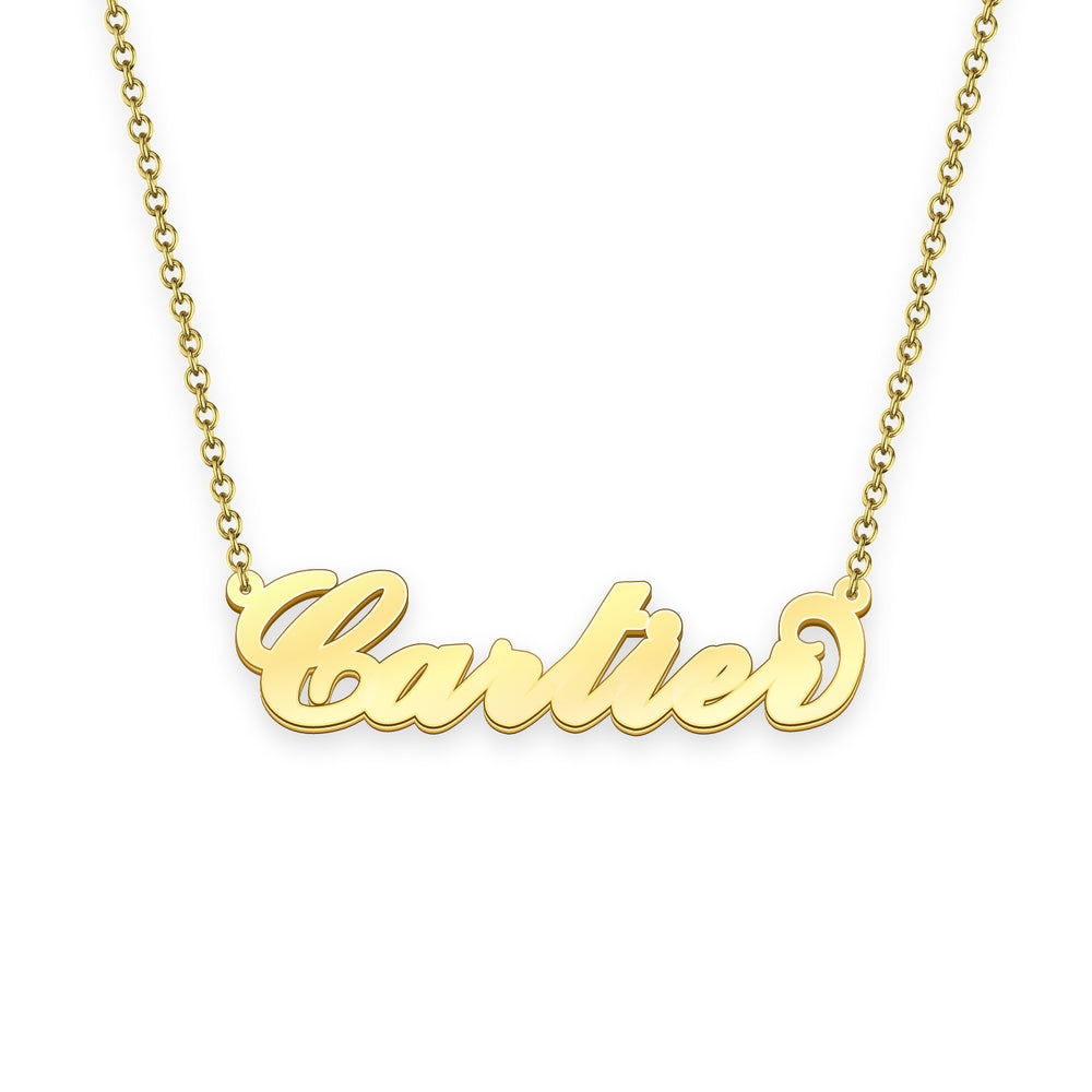 cartier name necklace