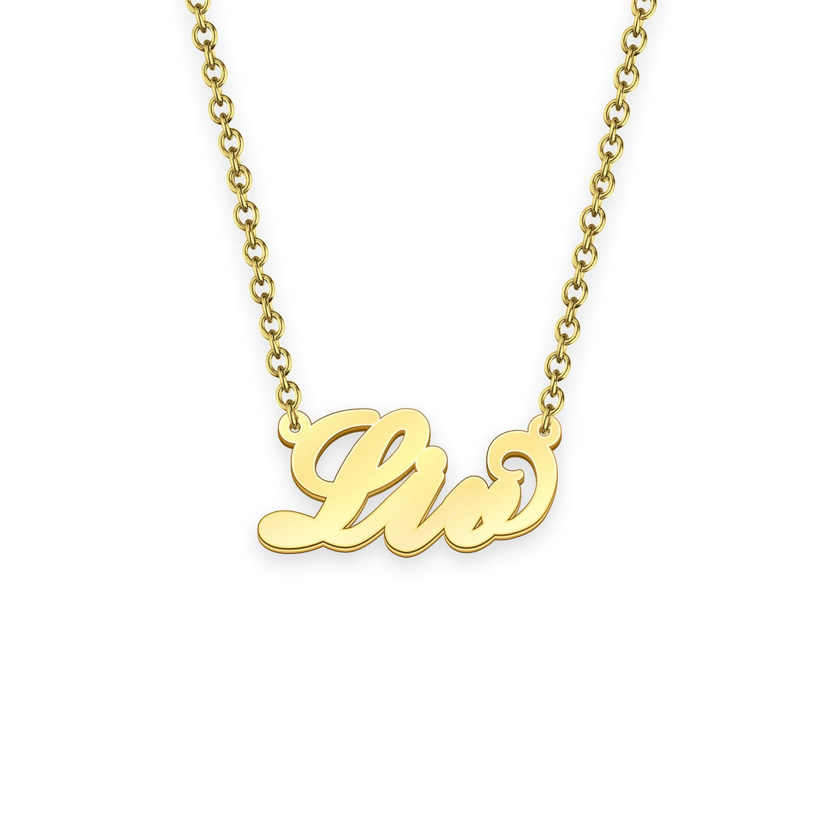 Liv name necklace Gold Custom Necklace, Personalized Gifts For Her ...