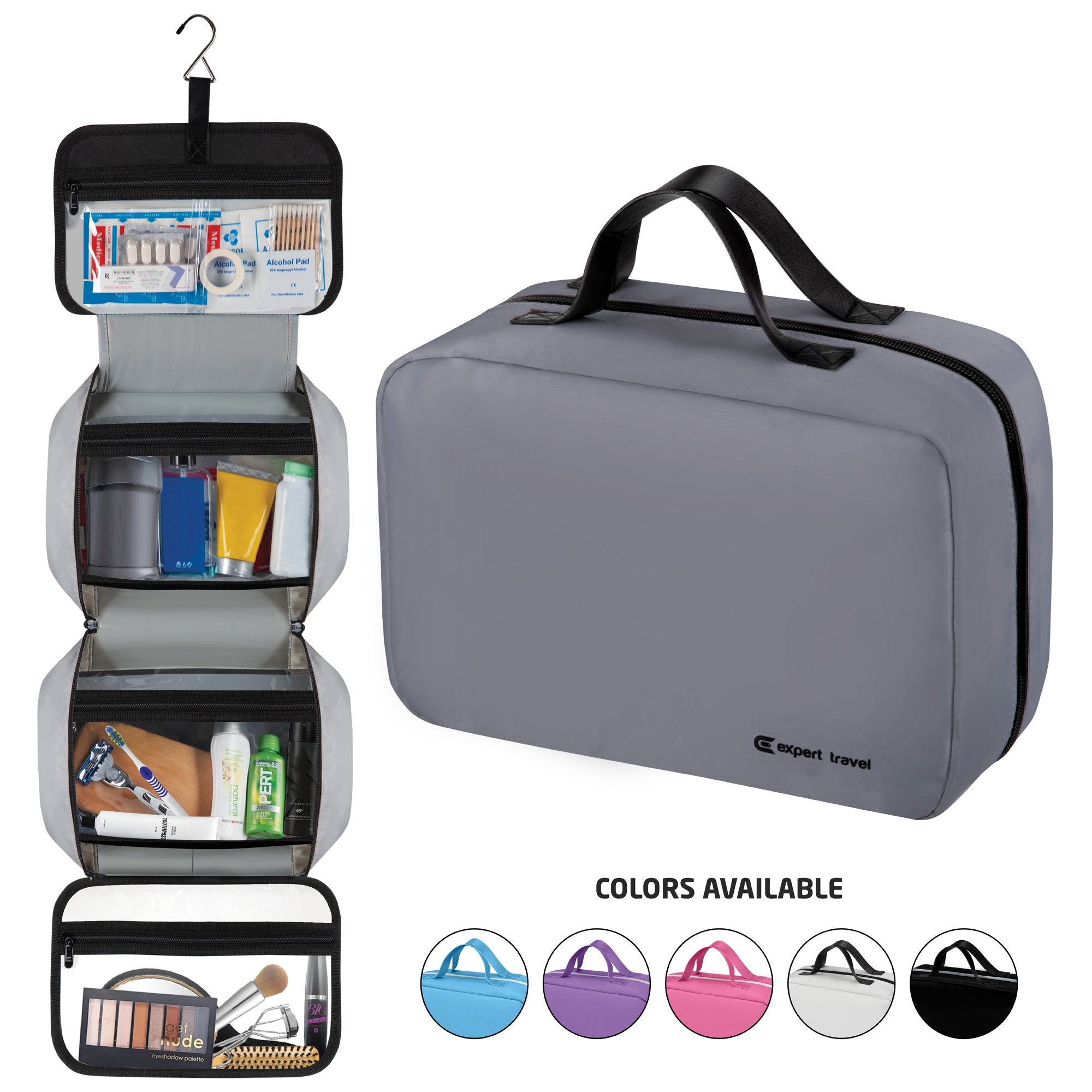 hanging travel toiletry bag