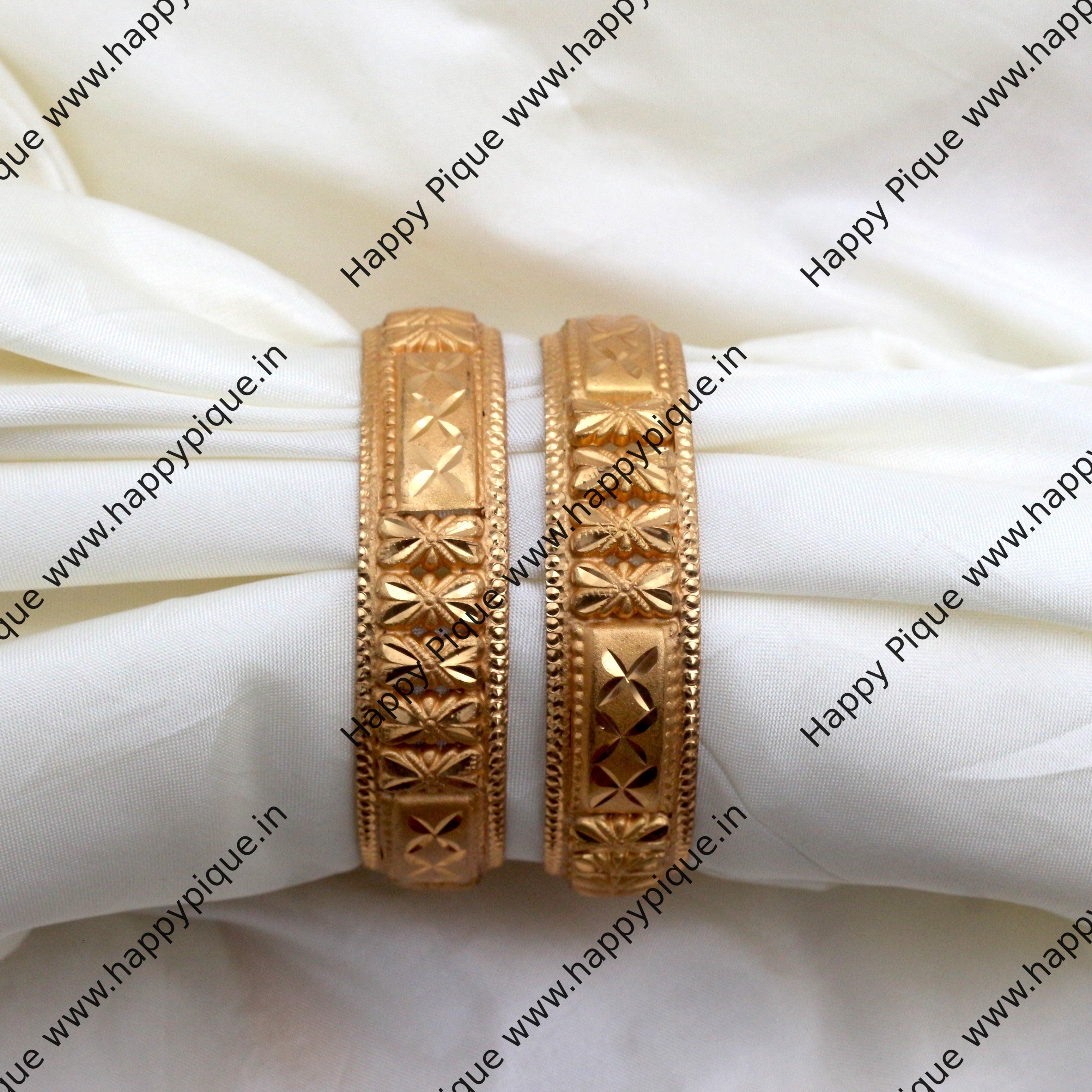 MALABAR GOLD & DIAMONDS 916 BIS Hallmark Fancy Office Wear Kangan Yellow  Gold 22kt Bangle Price in India - Buy MALABAR GOLD & DIAMONDS 916 BIS  Hallmark Fancy Office Wear Kangan Yellow