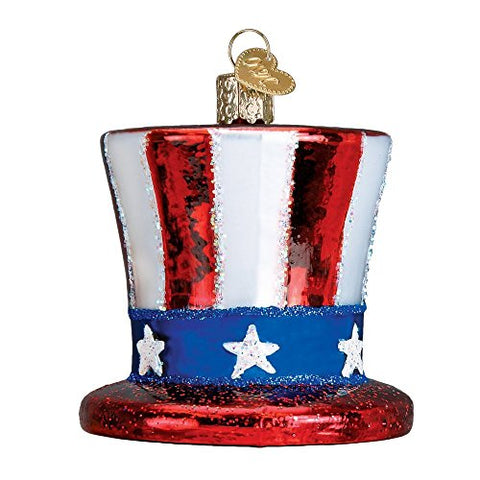 Old World Christmas Uncle Sam'S Hat Handcrafted Hanging ...