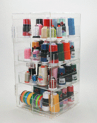 Acrylic thread storage unit