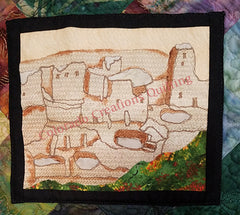 Snapshots of Colorado quilt by Jackie Vujcich features image of Mesa Verde