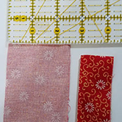 Strips for binding 2 1/2" width and then folder with wrong sides togherther