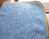 Image of blue chenille blanket