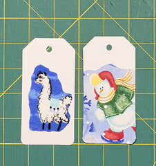 fusing fabric to gift tags