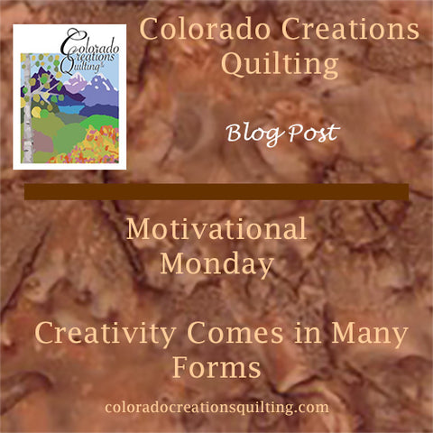 Motivational Monday blog: Creativity Comes in Many Forms