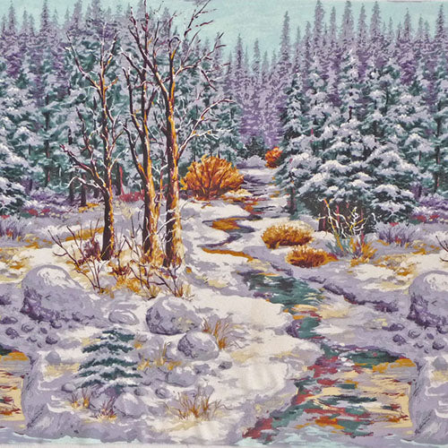 Snowy Woods Quilt Panel By Michael Miller Fabrics Sold By The Panel Colorado Creations Quilting 5689