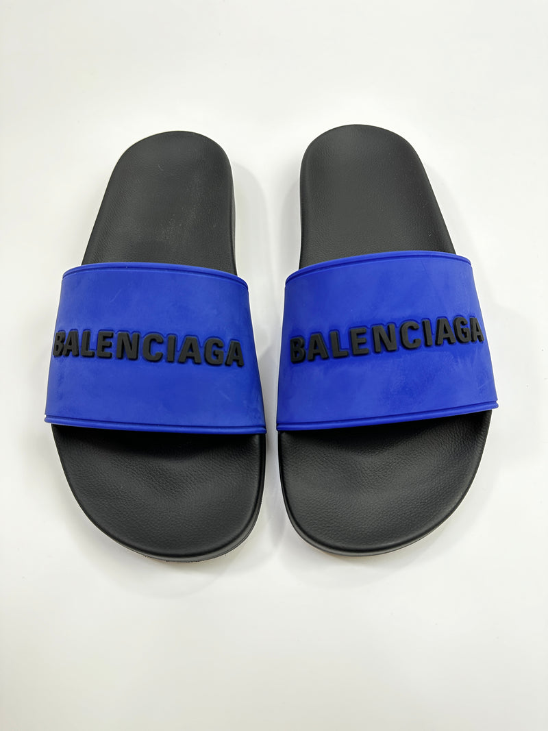 Womens Speed 20 Recycled Knit Slide Sandal in Black  Balenciaga US