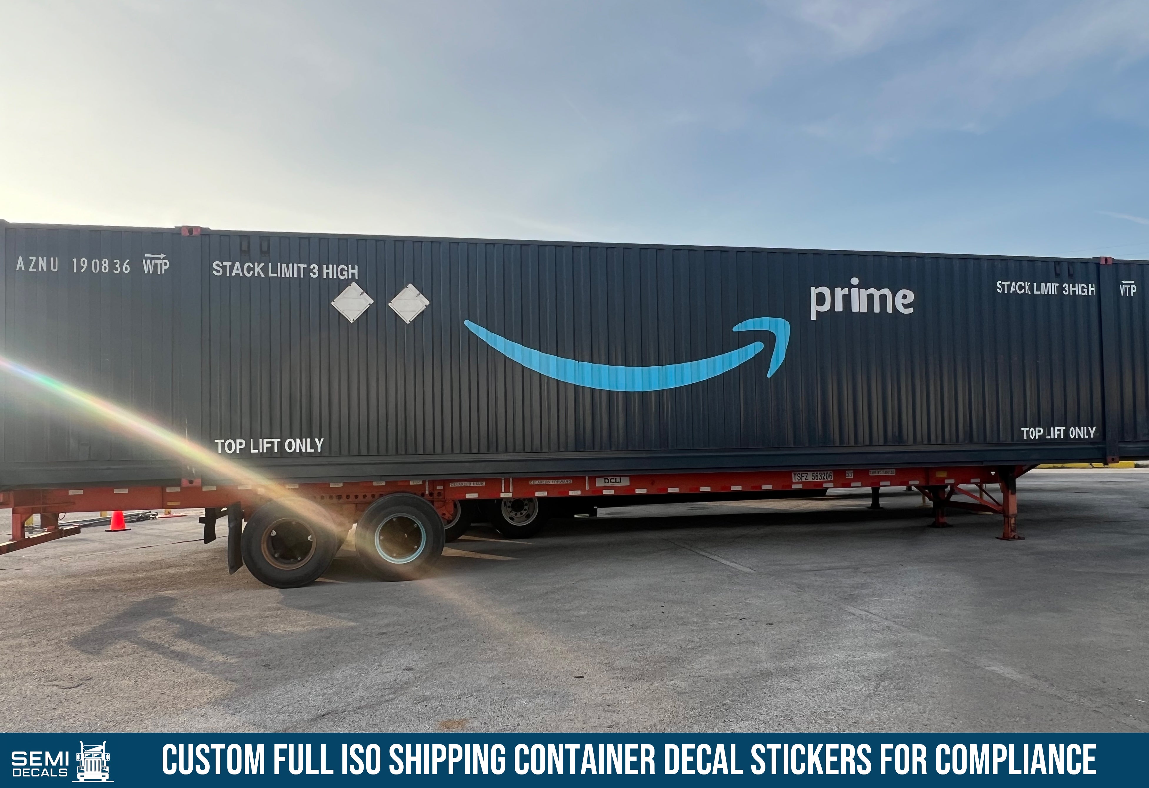 shipping container decals