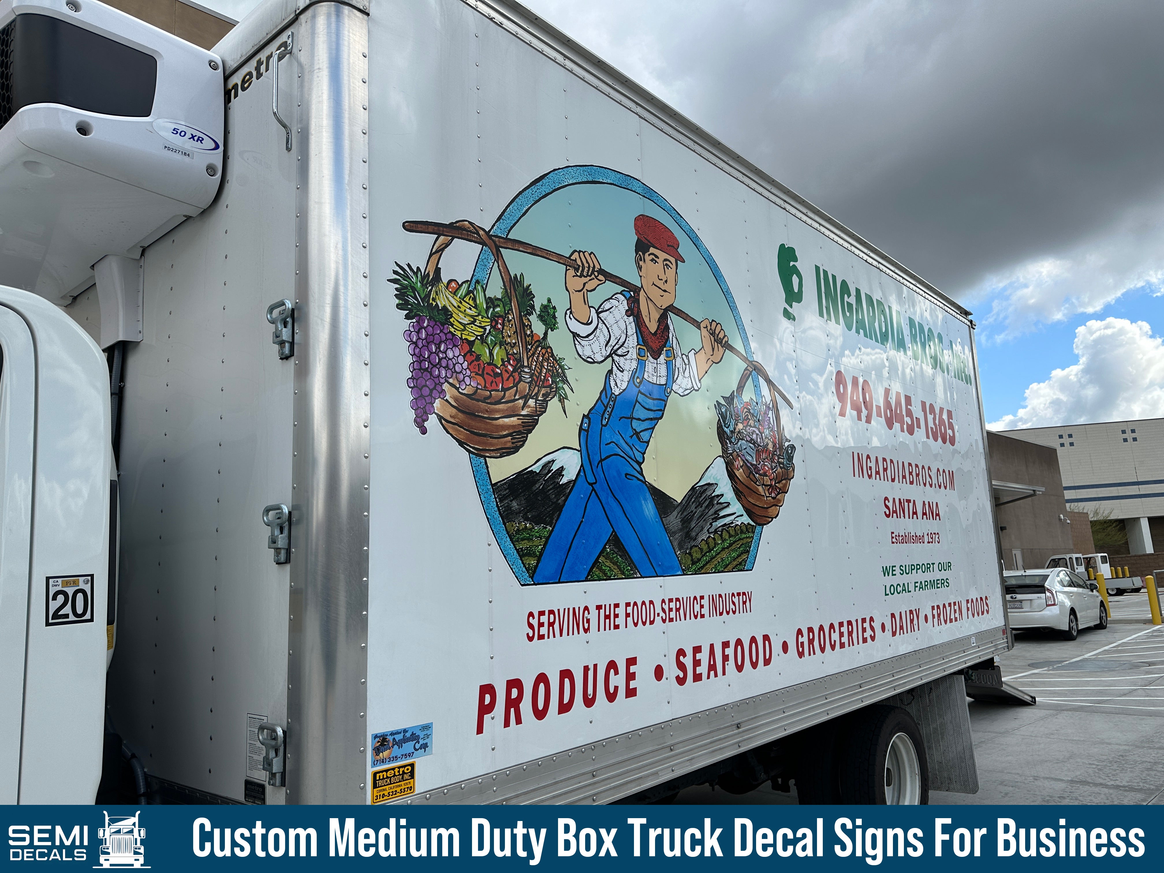 custom box truck decal stickers