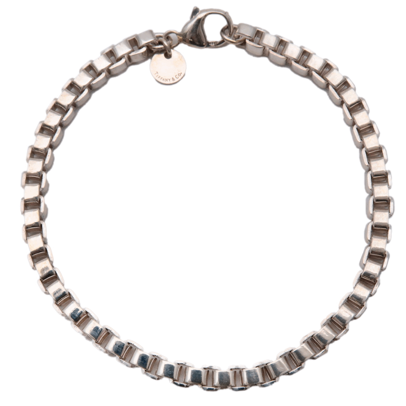 TIFFANY Sterling Silver 4mm Venetian Link Necklace 653918 | FASHIONPHILE