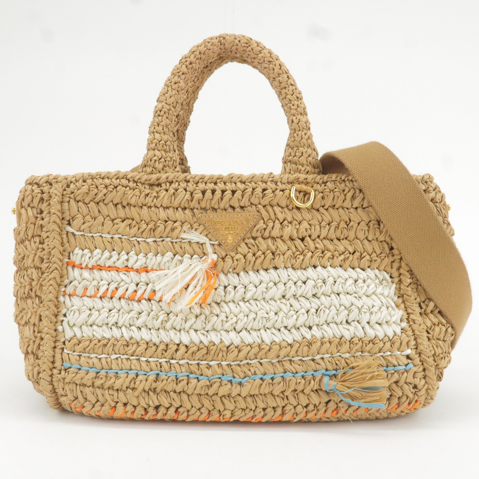 Canapa - Tricot - prada giubbino bianco di jeans - 2WAY - Raffia