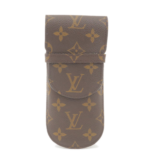 Authentic Louis Vuitton Monogram Set of 2 Glasses Case M62970