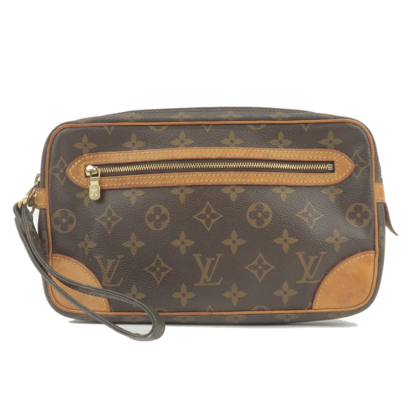 Auth LOUIS VUITTON Marly Dragonne GM M51825 Monogram SL1924 Mens Clutch Bag