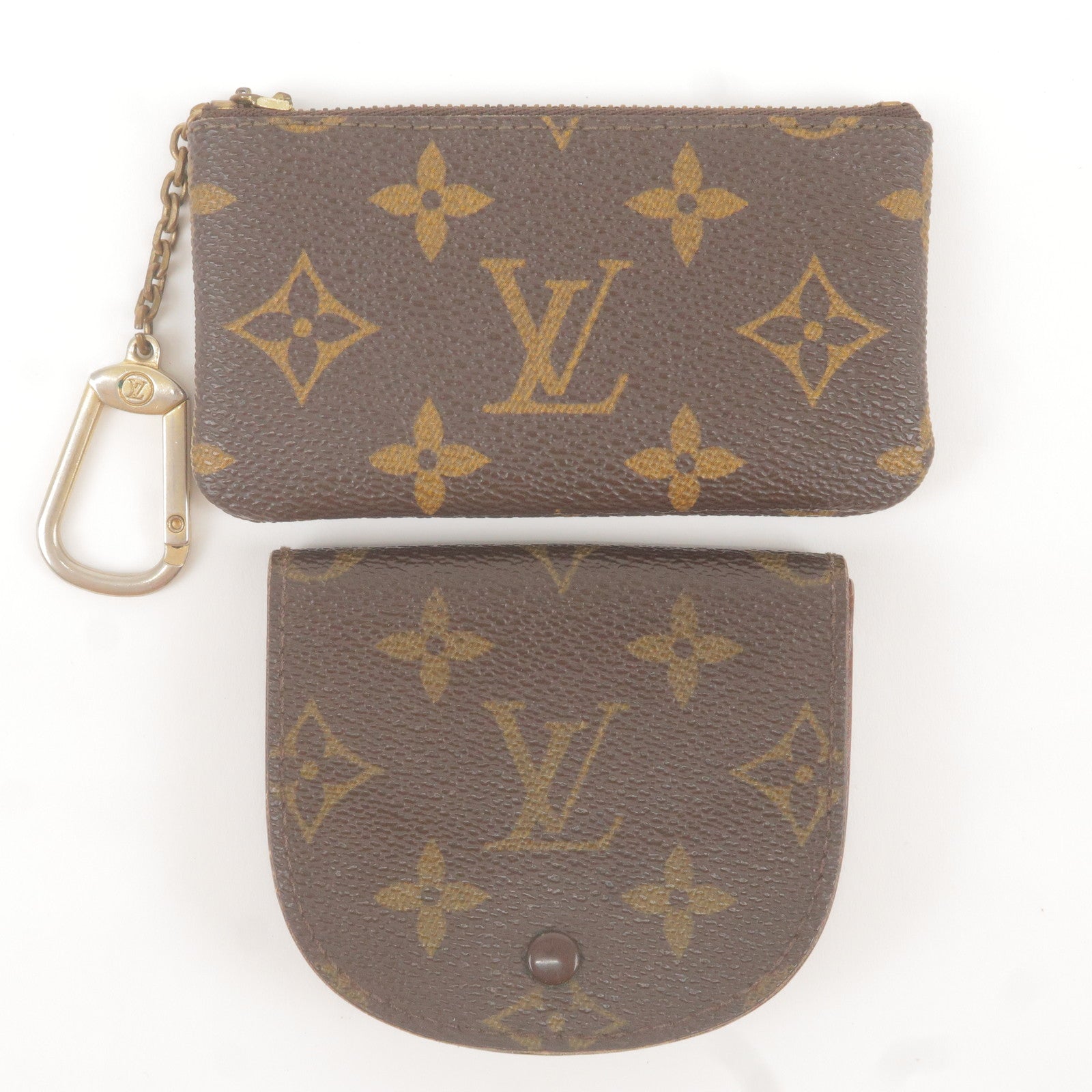 Repurposed Louis Vuitton Gold LV Monogram Zipper Pull Charm