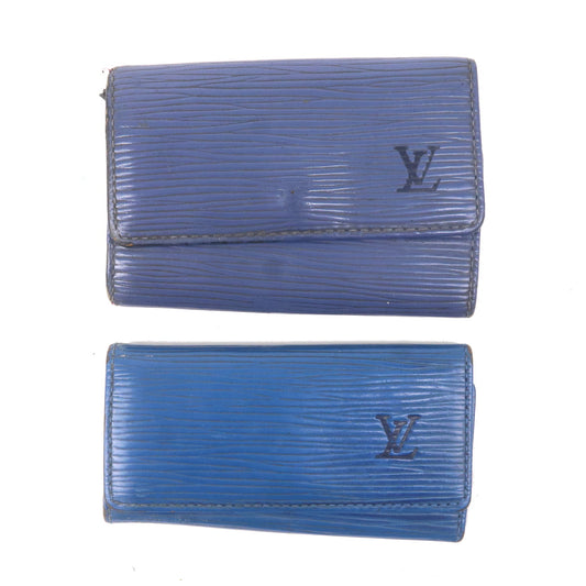 Louis Vuitton Toledo Blue EPI Leather Elise Wallet