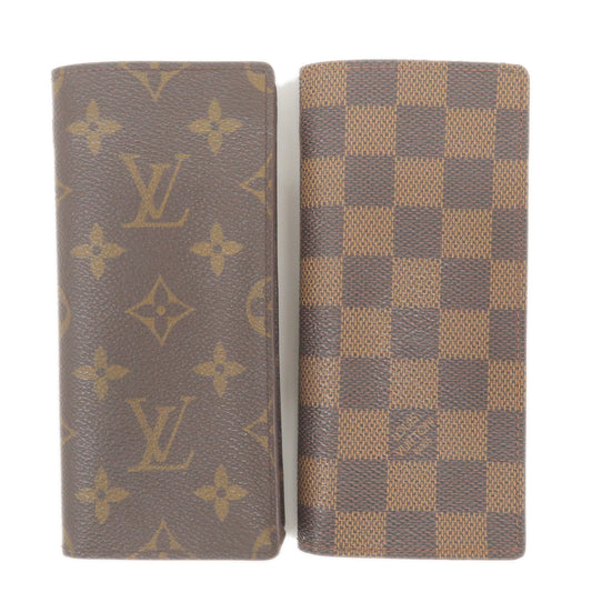Authentic Louis Vuitton Monogram Set of 2 Glasses Case M62970