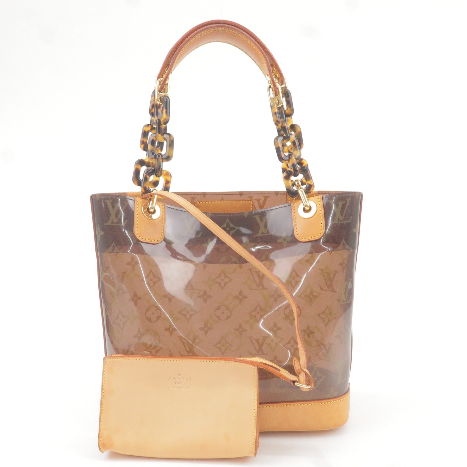 Louis Vuitton Large Clear Monogram Ambre Cabas Cruise GM Tote with