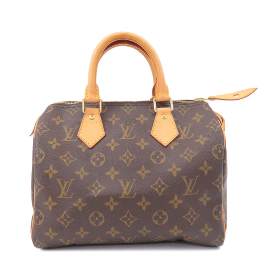 Authentic Louis Vuitton Speedy 25 Monogram M41528 Leather Tag