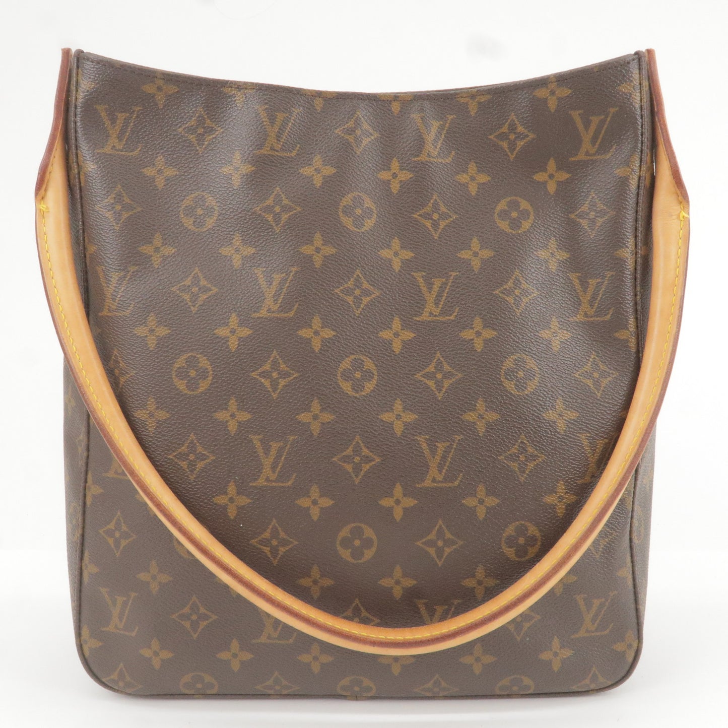 Louis Vuitton Womens Monogram Coated Canvas Looping GM M51145 Tote