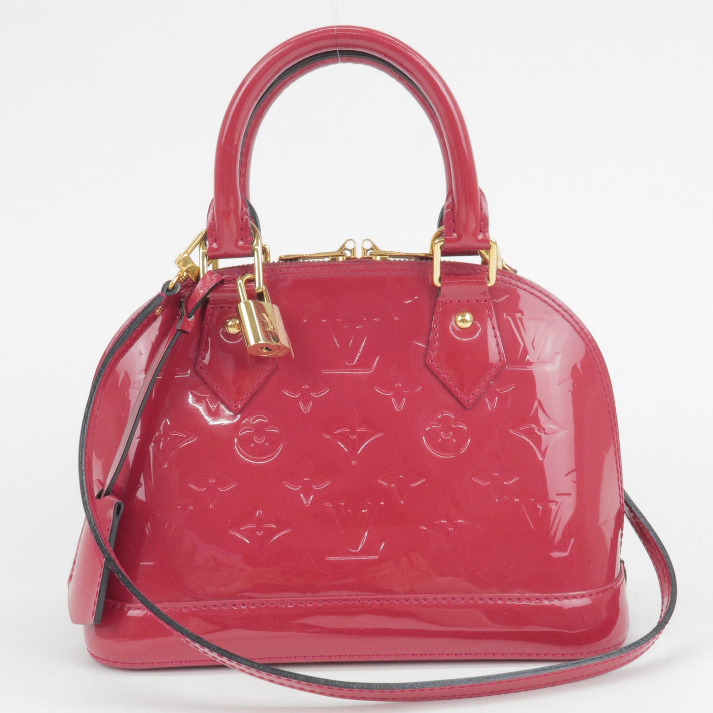 Louis Vuitton Petite Malle Blue Vert Cuir Vernis