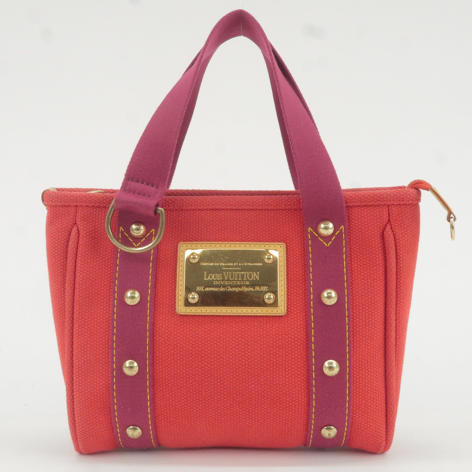 PM - Louis - Red - Hand - Antigua - M40037 – Louis Vuitton and Supreme -  Vuitton - Rouge - Louis Vuitton Manufactures book Brown - Cabas - Bag