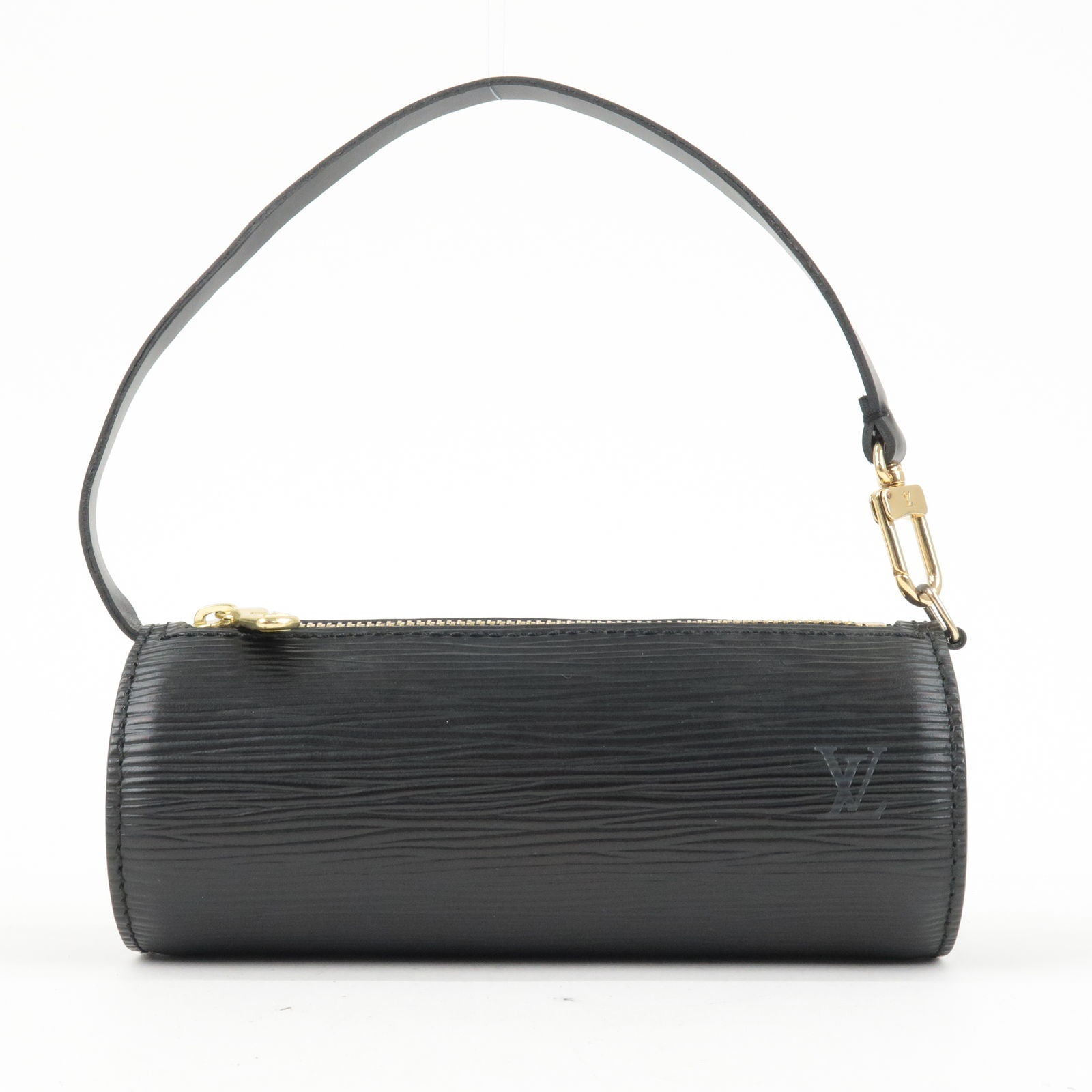 Louis Vuitton Shoulder Bag Soufflot Epi Black Authentic Vintage With Pouch