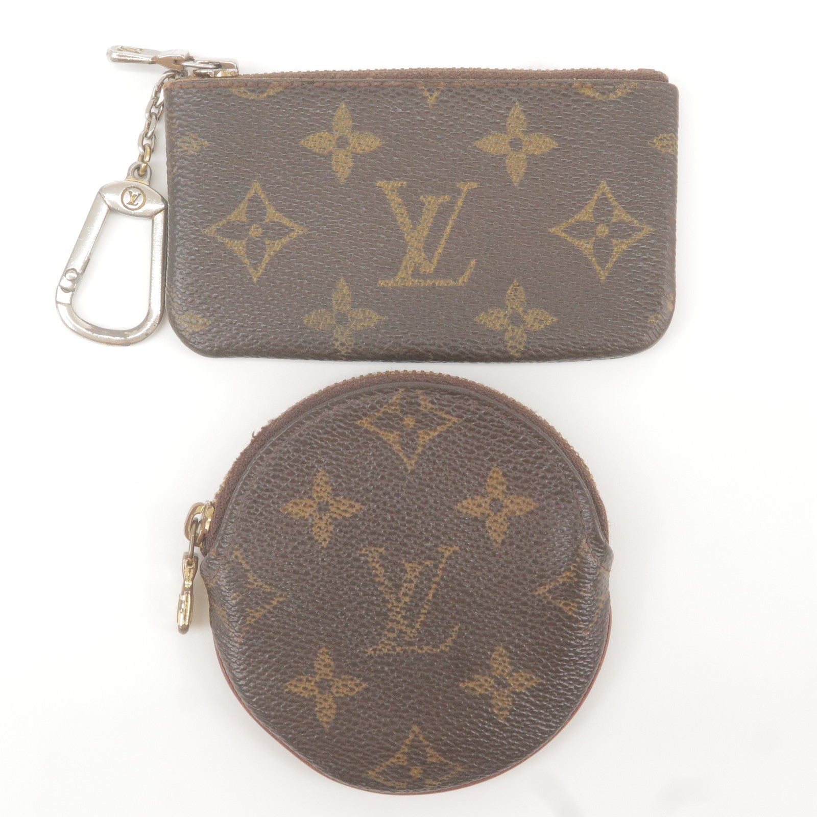 Louis Vuitton LV Monogram Round Coin Purse - Brown Wallets
