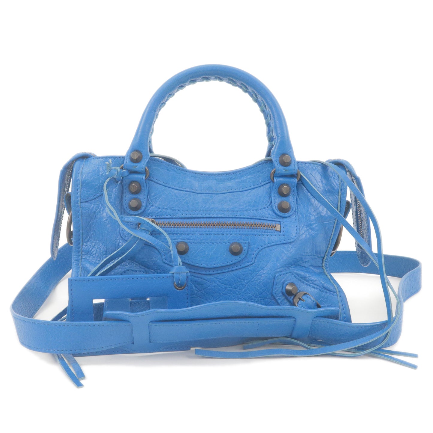 sll - handbag calvin klein camera sll bag k60k607465 red xap - – brand lornajane category sll bags - 2Way - BALENCIAGA - Classic - - Hand - Leather - Blue - City