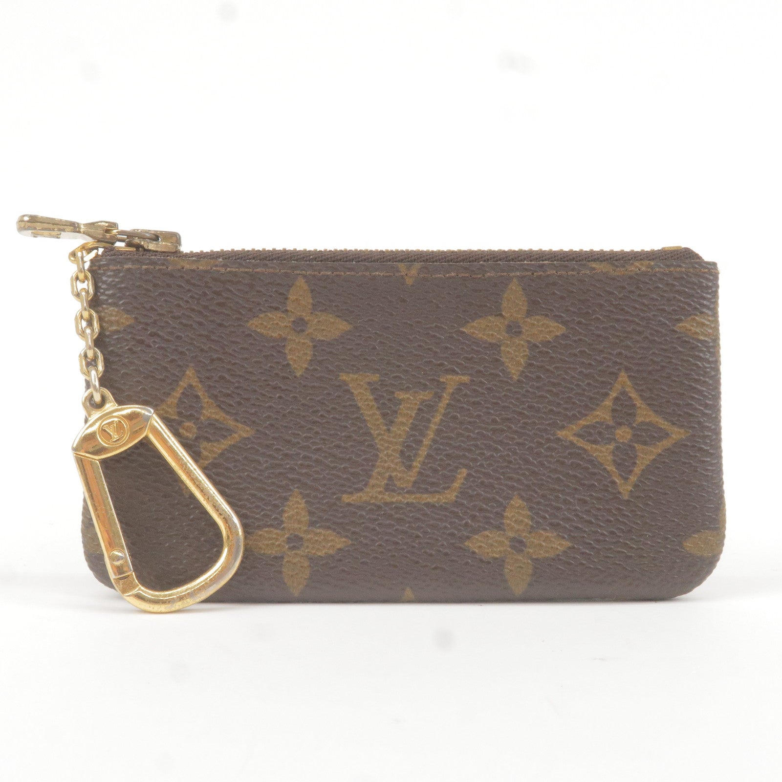 LOUIS VUITTON Monogram Reverse Canvas Card Holder Brown