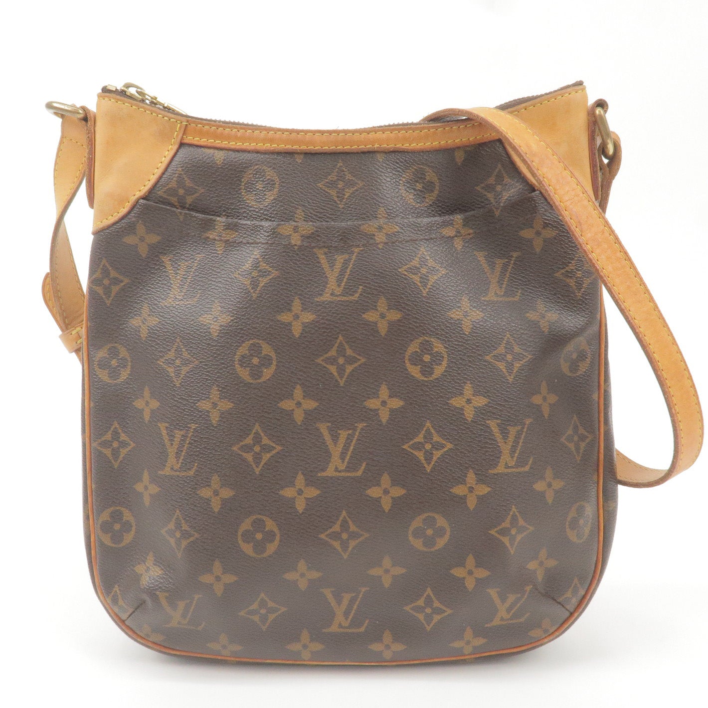 LOUIS VUITTON Odeon PM NM Monogram Canvas Shoulder Bag Black/Brown