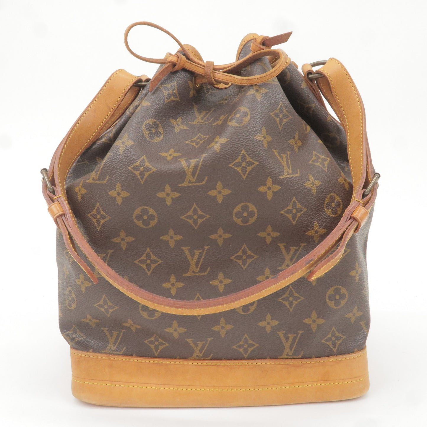 Louis Vuitton Brown Mono Boston Speedy Keep All 40 Hand Bag 16in x 10in x  7.5in 