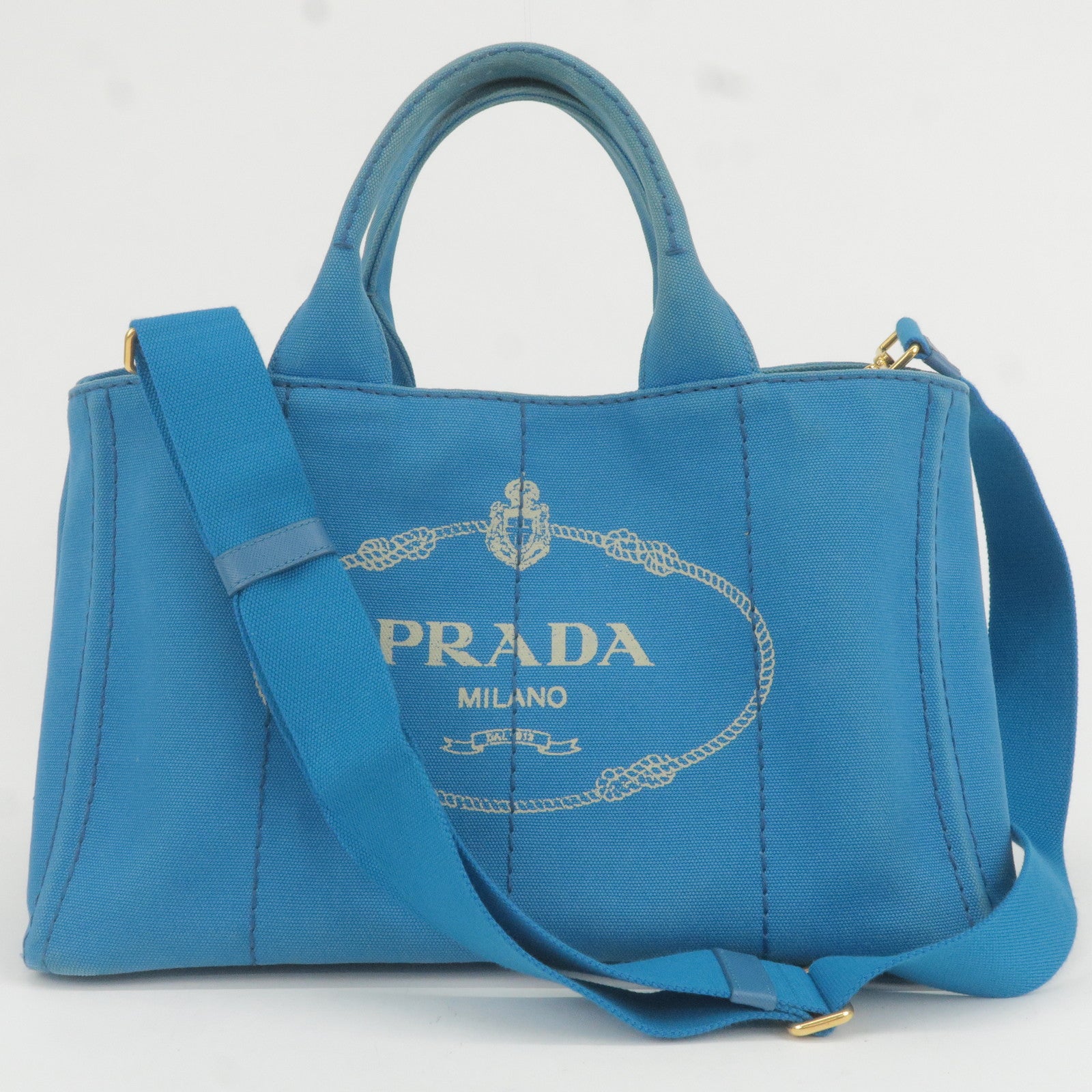 Prada Mini Logo Sequin & Leather Tote on SALE