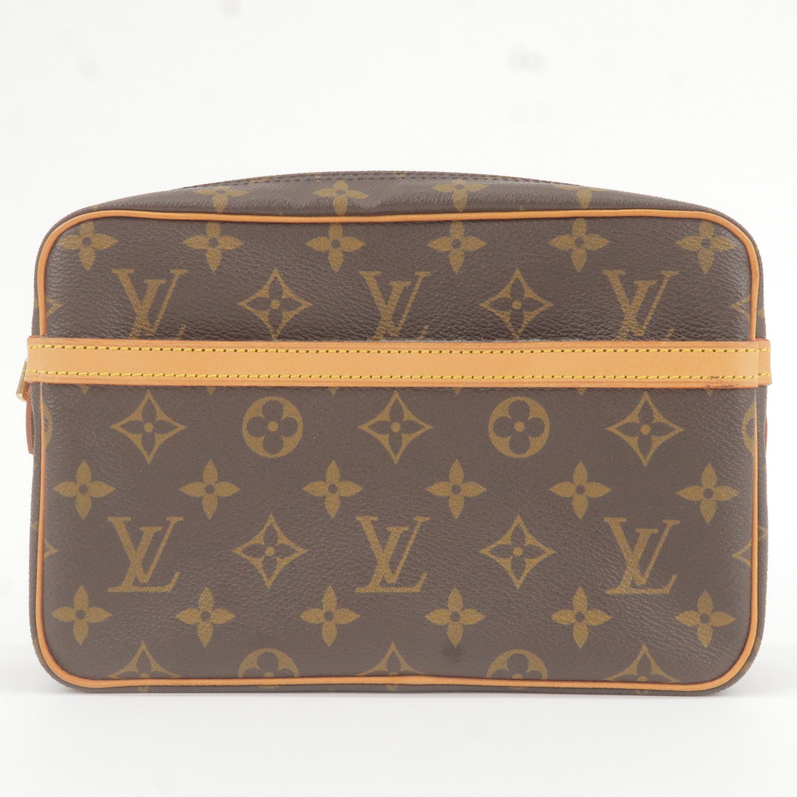 Louis Vuitton Zippy Coin Purse Monogram Catogram Brown/Orange in